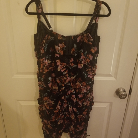Torrid Floral mesh drawstring chemise - Picture 2 of 4